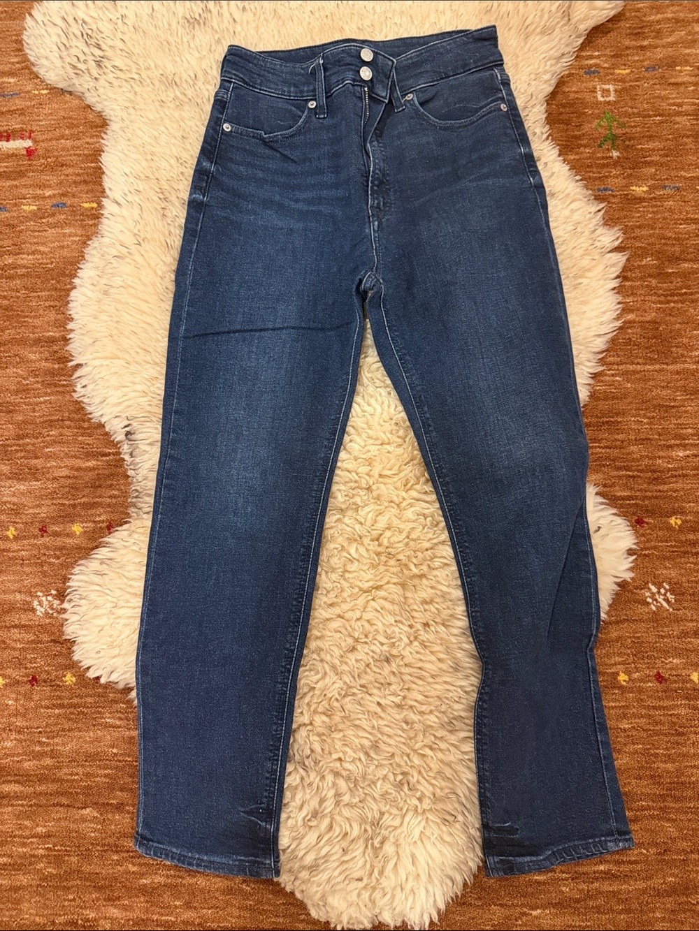 GAP High-Rise Indigo Stretch Jeans